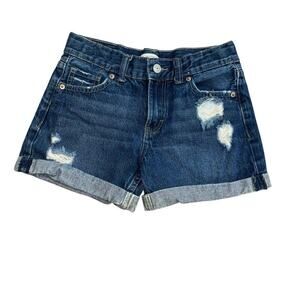 Levi’s Girlfriend Shorty Short Girls 12 Regular Preppy Western Summer Casual